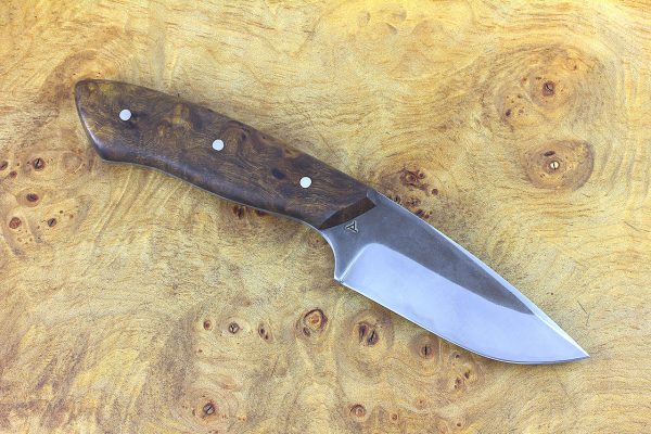 195mm Muteki Series Kajiki Neck Knife #344, Ironwood - 130 grams