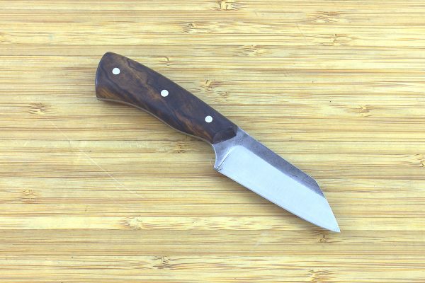 140mm Muteki Series Pipsqueek Freestyle Neck Knife #297, Ironwood - 59 grams