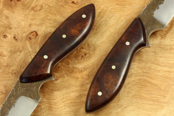 192mm Murray's "Perfect" Model Neck Knife, Hammer Finish, Ironwood, 98grams